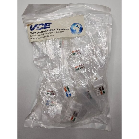 VCE 10-Pack Cat6 Keystone Jacks - Picture 5 of 5